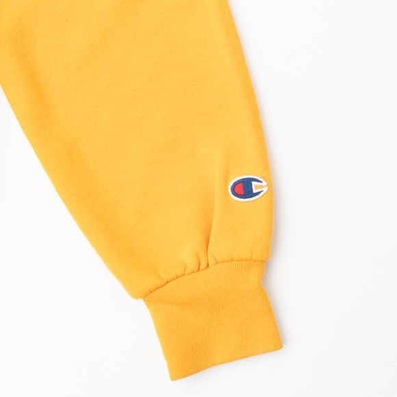 Women's XS Champion Brand Yellow California University  CAL Crewneck Sweatshirt - Picture 2 of 5